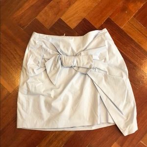 Baby Blue Bow Mini Skirt